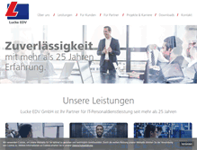 Tablet Screenshot of lucke-edv.de